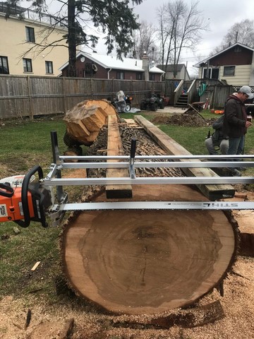 Alaskan Chainsaw Mill!